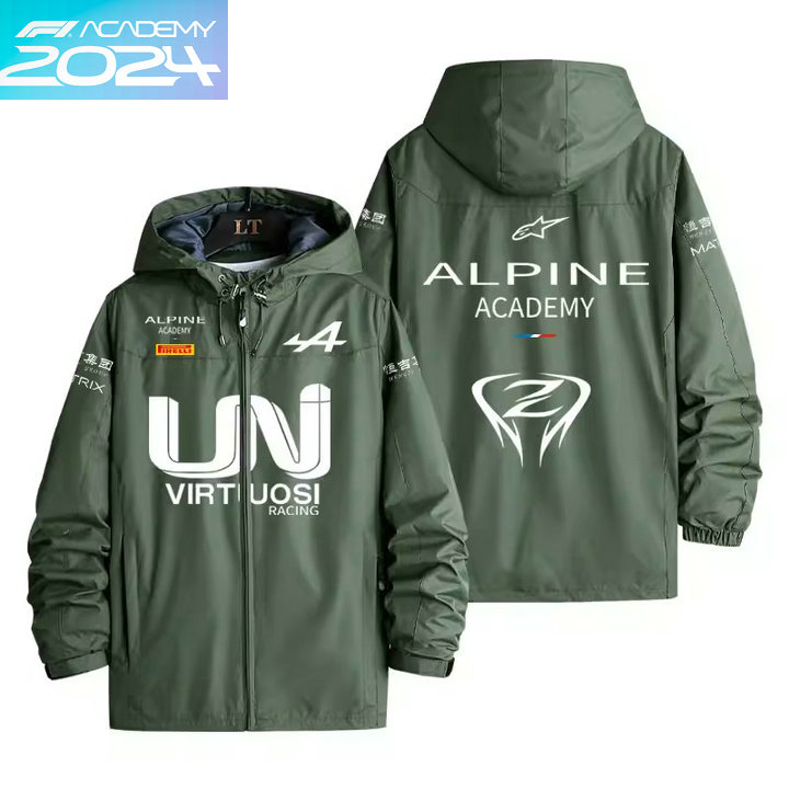 2024 Veste Alpine F1 Team Academy Coupe-vent Imperméable Homme